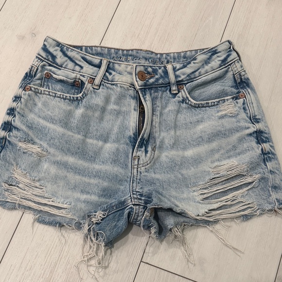 American Eagle Outfitters Pants - American Eagle Outfitters Ripped Blue Jean Shorts